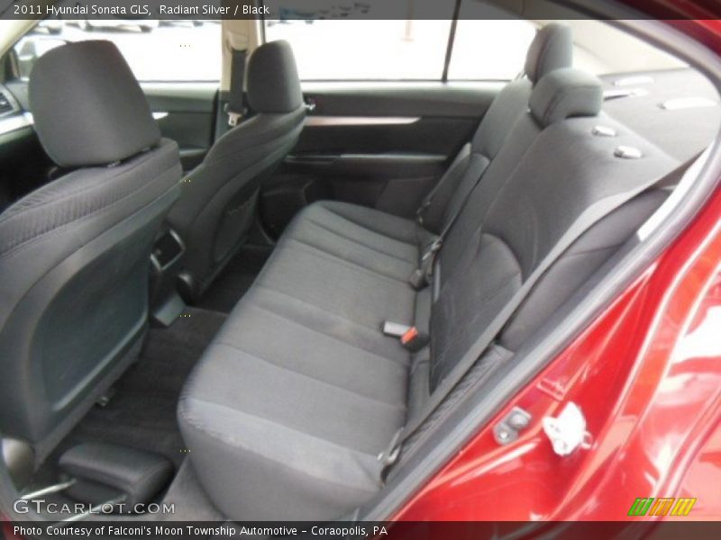 Radiant Silver / Black 2011 Hyundai Sonata GLS