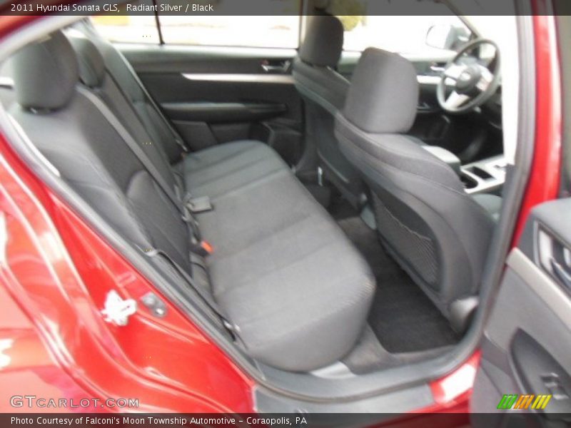 Radiant Silver / Black 2011 Hyundai Sonata GLS