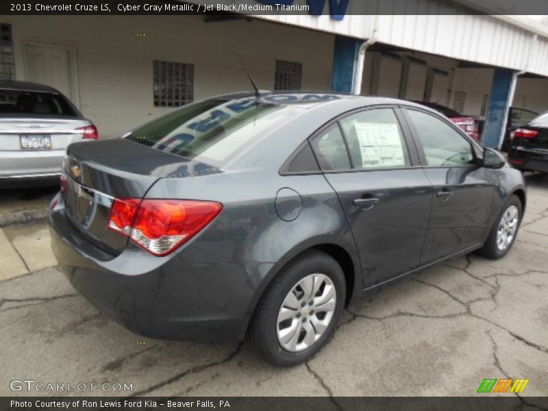 Cyber Gray Metallic / Jet Black/Medium Titanium 2013 Chevrolet Cruze LS