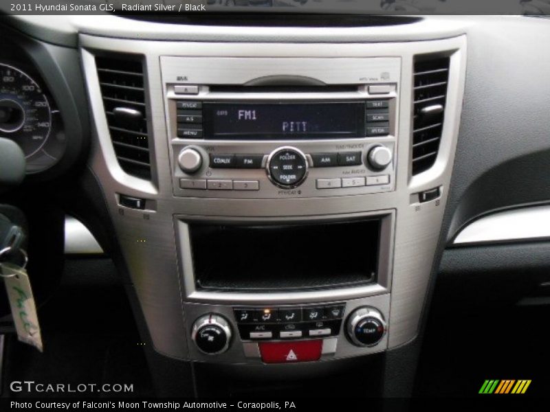 Radiant Silver / Black 2011 Hyundai Sonata GLS