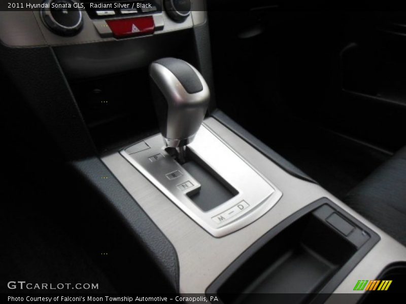 Radiant Silver / Black 2011 Hyundai Sonata GLS