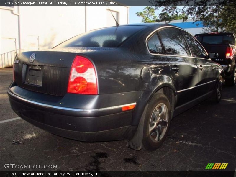 Blue Anthracite Pearl / Black 2002 Volkswagen Passat GLS Sedan