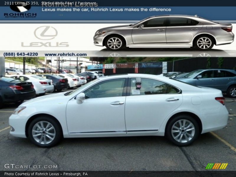 Starfire White Pearl / Parchment 2011 Lexus ES 350