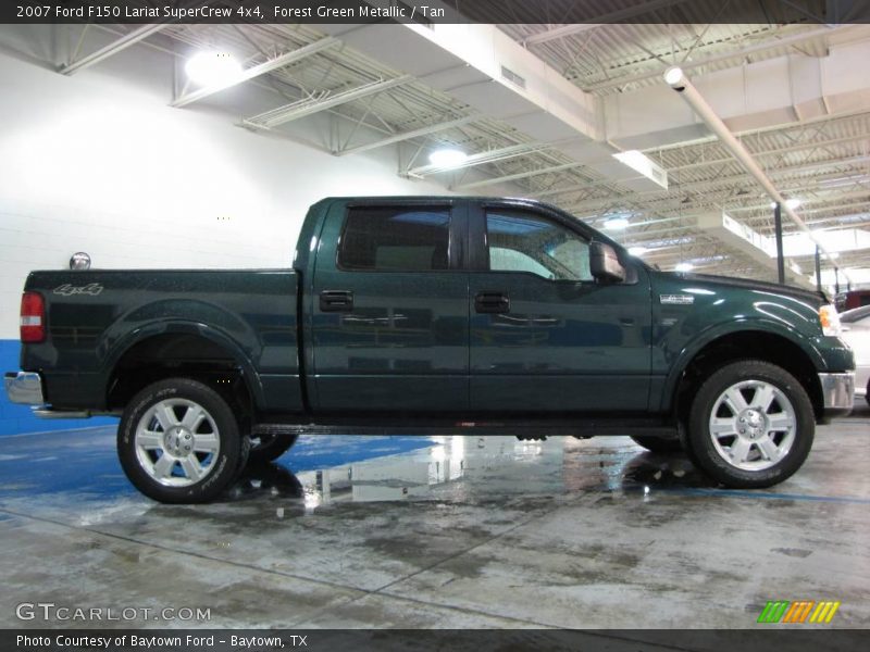 Forest Green Metallic / Tan 2007 Ford F150 Lariat SuperCrew 4x4