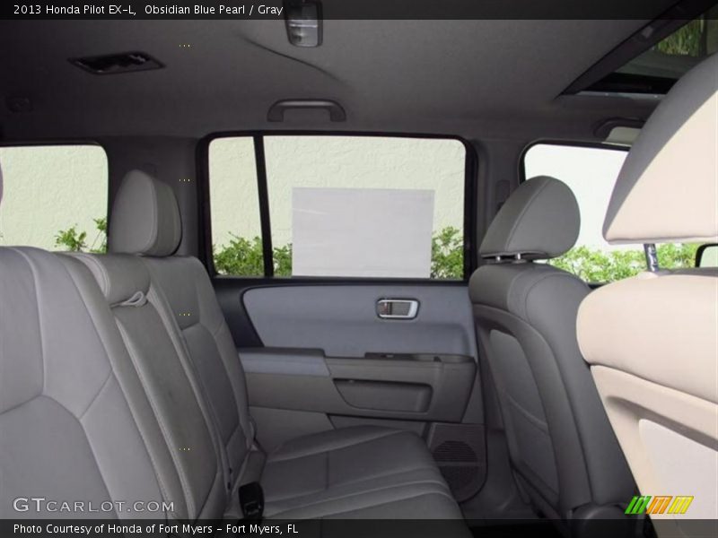 Obsidian Blue Pearl / Gray 2013 Honda Pilot EX-L