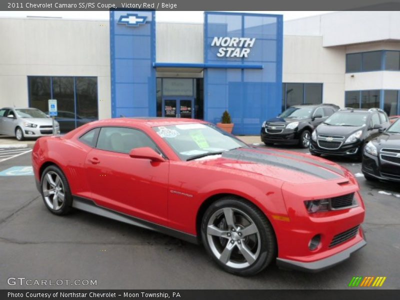 Victory Red / Beige 2011 Chevrolet Camaro SS/RS Coupe