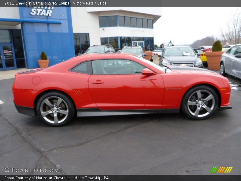 Victory Red / Beige 2011 Chevrolet Camaro SS/RS Coupe