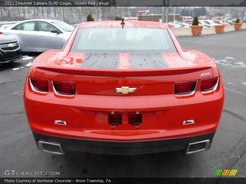 Victory Red / Beige 2011 Chevrolet Camaro SS/RS Coupe
