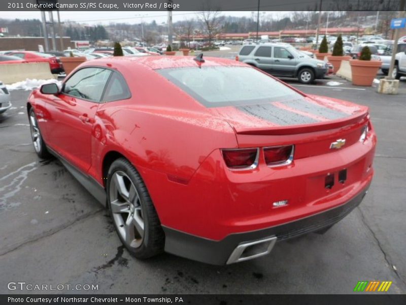 Victory Red / Beige 2011 Chevrolet Camaro SS/RS Coupe
