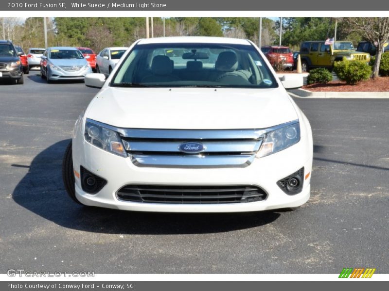 White Suede / Medium Light Stone 2010 Ford Fusion SE