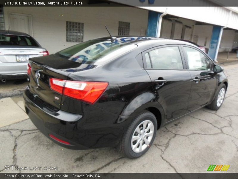 Aurora Black / Beige 2013 Kia Rio LX Sedan