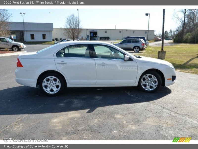 White Suede / Medium Light Stone 2010 Ford Fusion SE