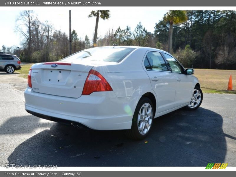 White Suede / Medium Light Stone 2010 Ford Fusion SE