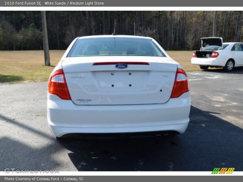 White Suede / Medium Light Stone 2010 Ford Fusion SE