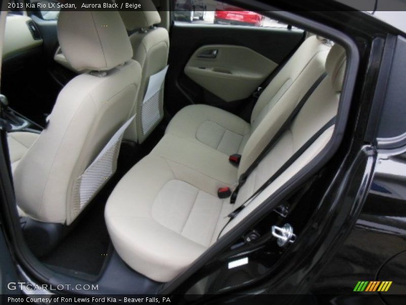Aurora Black / Beige 2013 Kia Rio LX Sedan
