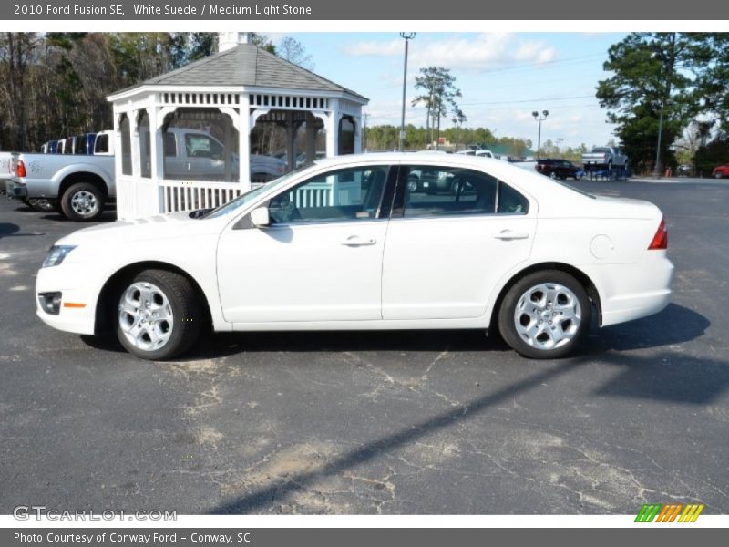 White Suede / Medium Light Stone 2010 Ford Fusion SE