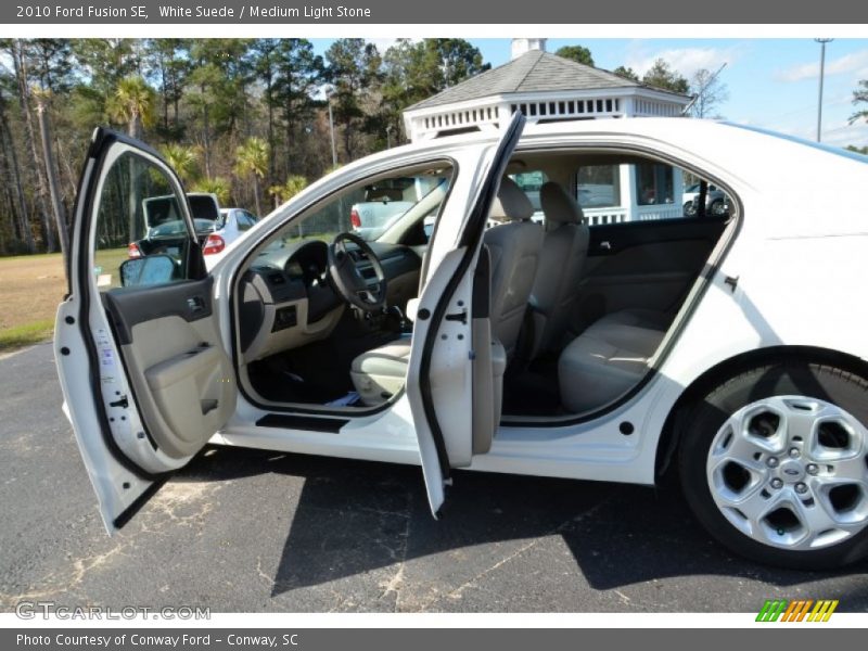 White Suede / Medium Light Stone 2010 Ford Fusion SE