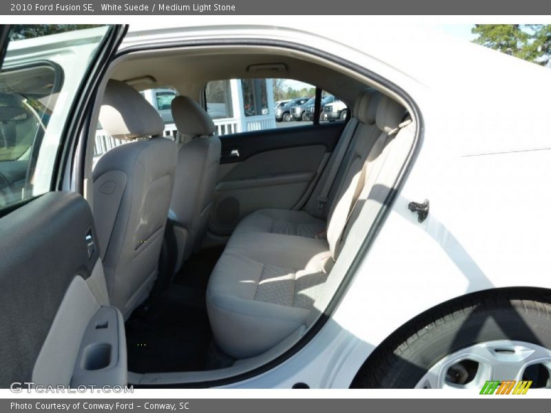 White Suede / Medium Light Stone 2010 Ford Fusion SE