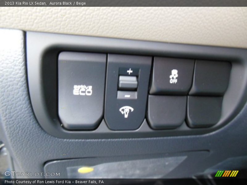 Aurora Black / Beige 2013 Kia Rio LX Sedan