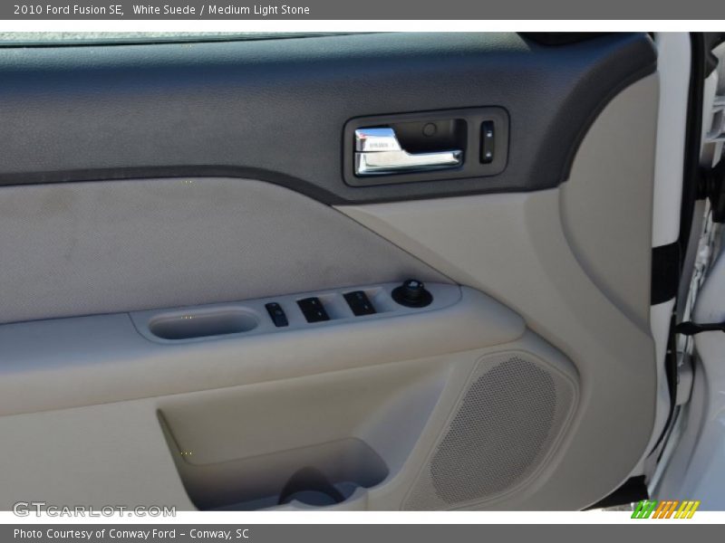 White Suede / Medium Light Stone 2010 Ford Fusion SE