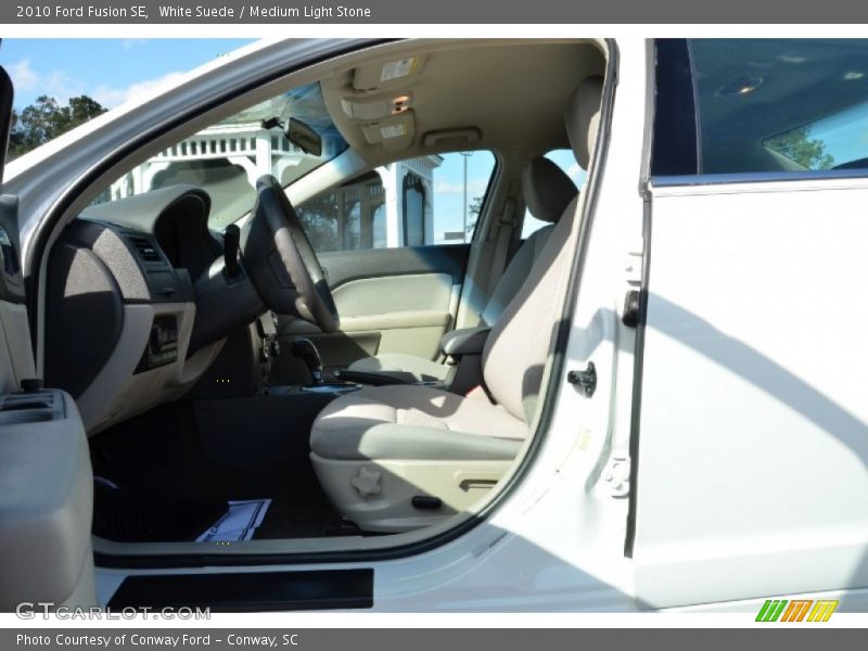 White Suede / Medium Light Stone 2010 Ford Fusion SE