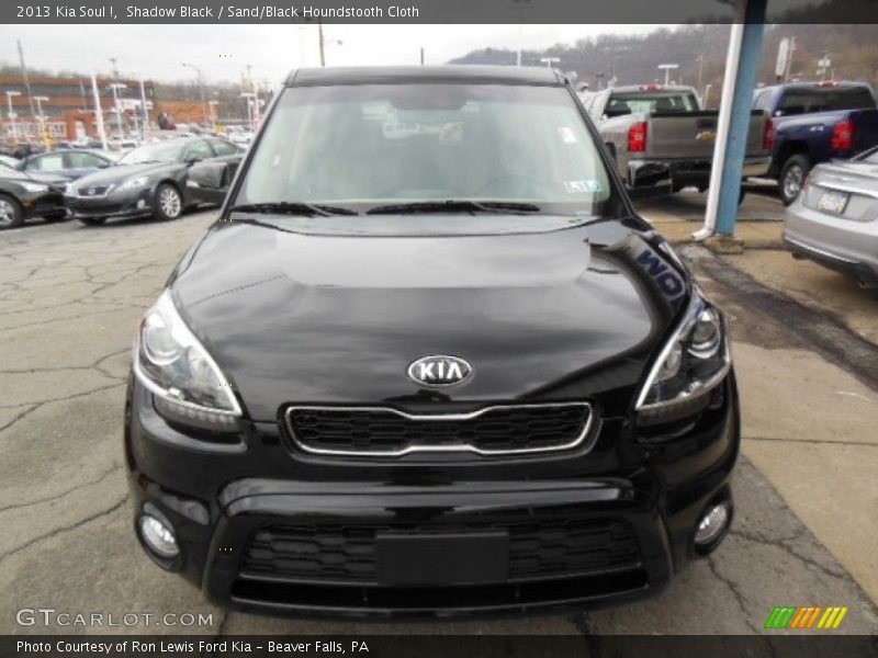 Shadow Black / Sand/Black Houndstooth Cloth 2013 Kia Soul !