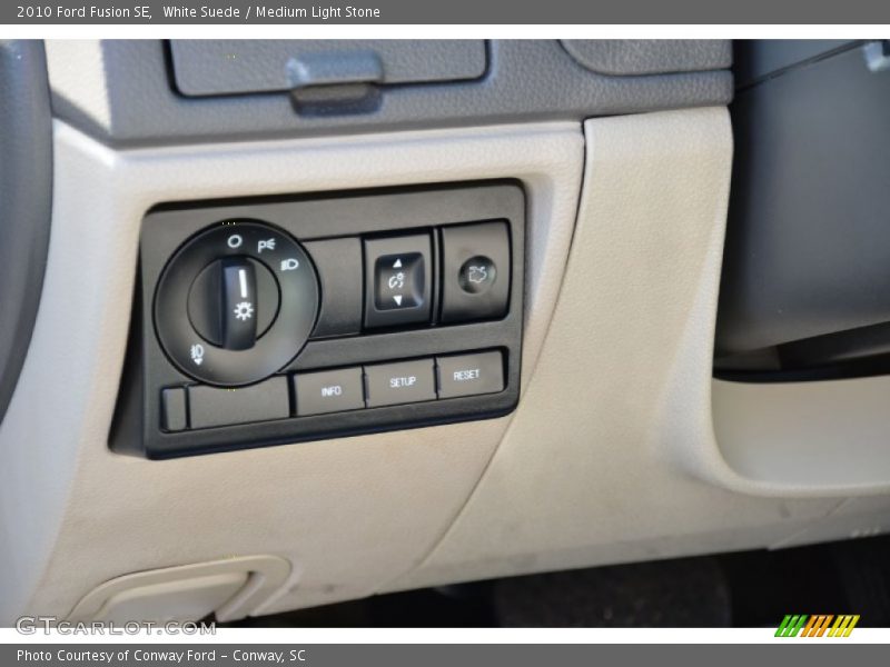 White Suede / Medium Light Stone 2010 Ford Fusion SE