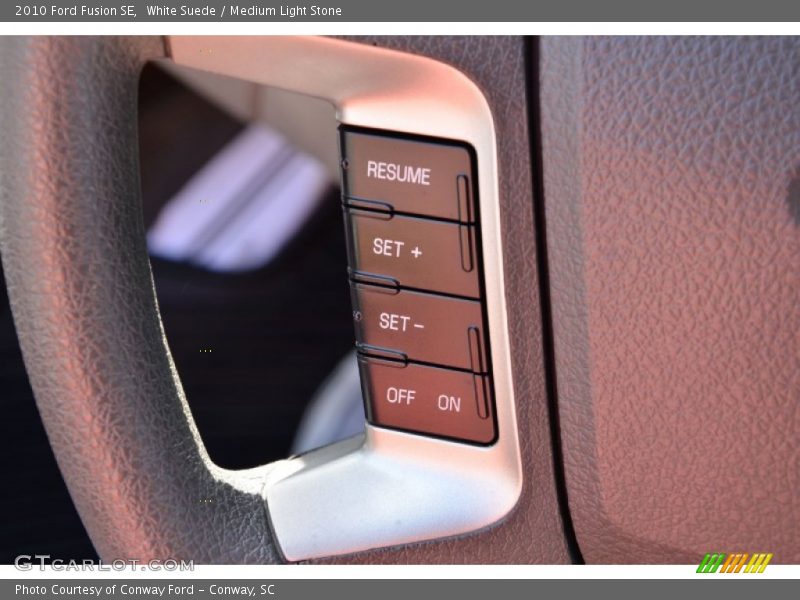 White Suede / Medium Light Stone 2010 Ford Fusion SE