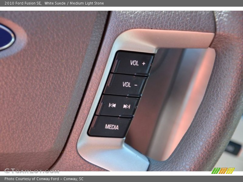 White Suede / Medium Light Stone 2010 Ford Fusion SE