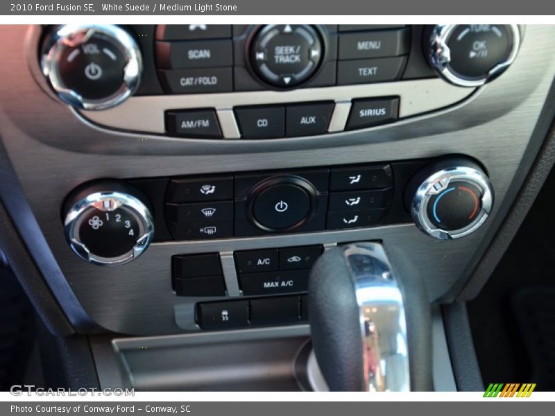 White Suede / Medium Light Stone 2010 Ford Fusion SE