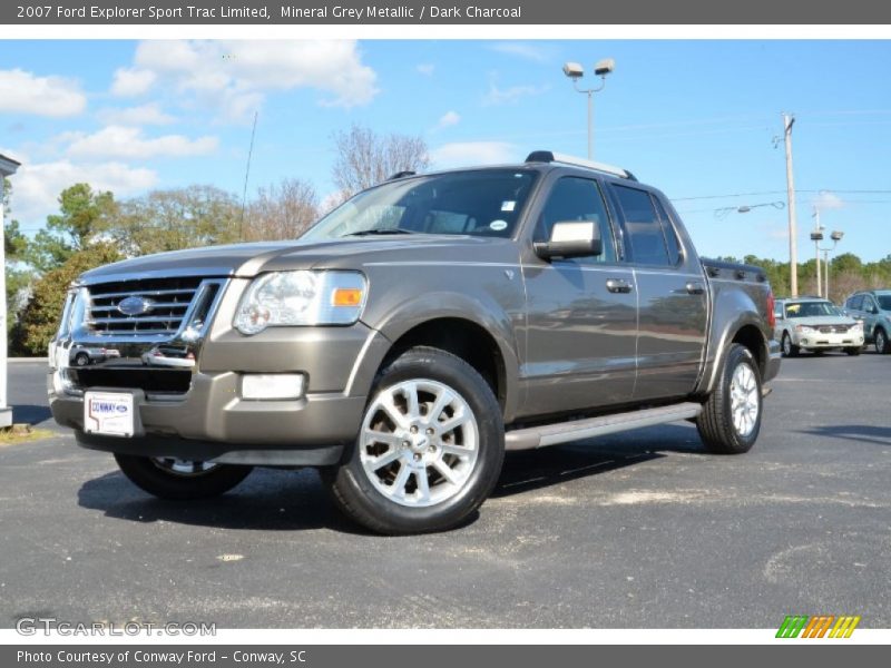 Mineral Grey Metallic / Dark Charcoal 2007 Ford Explorer Sport Trac Limited