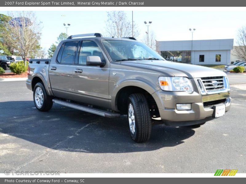 Mineral Grey Metallic / Dark Charcoal 2007 Ford Explorer Sport Trac Limited