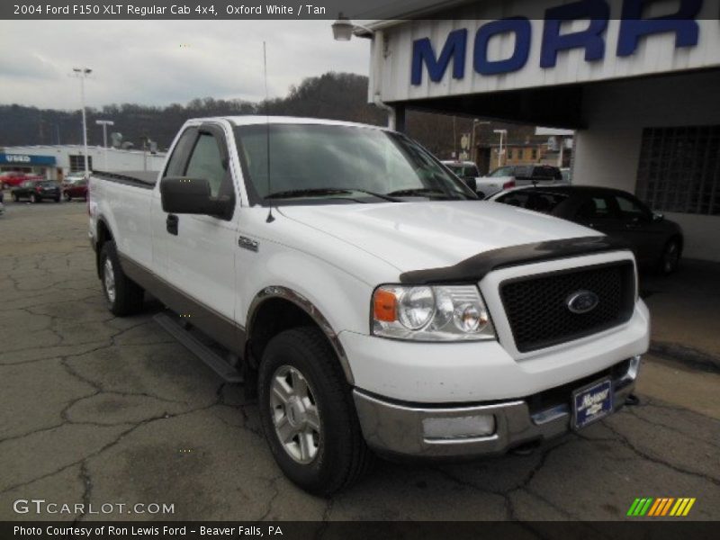 Oxford White / Tan 2004 Ford F150 XLT Regular Cab 4x4