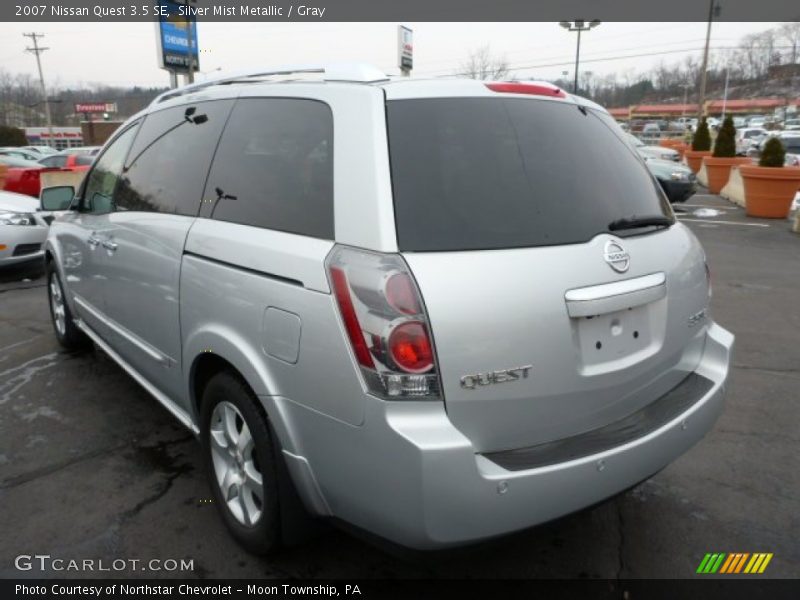 Silver Mist Metallic / Gray 2007 Nissan Quest 3.5 SE