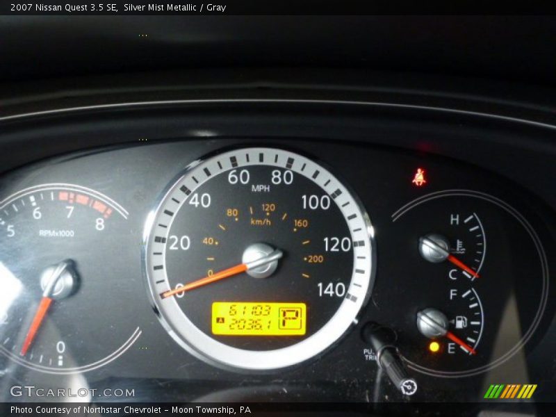Silver Mist Metallic / Gray 2007 Nissan Quest 3.5 SE