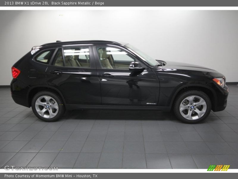 Black Sapphire Metallic / Beige 2013 BMW X1 sDrive 28i