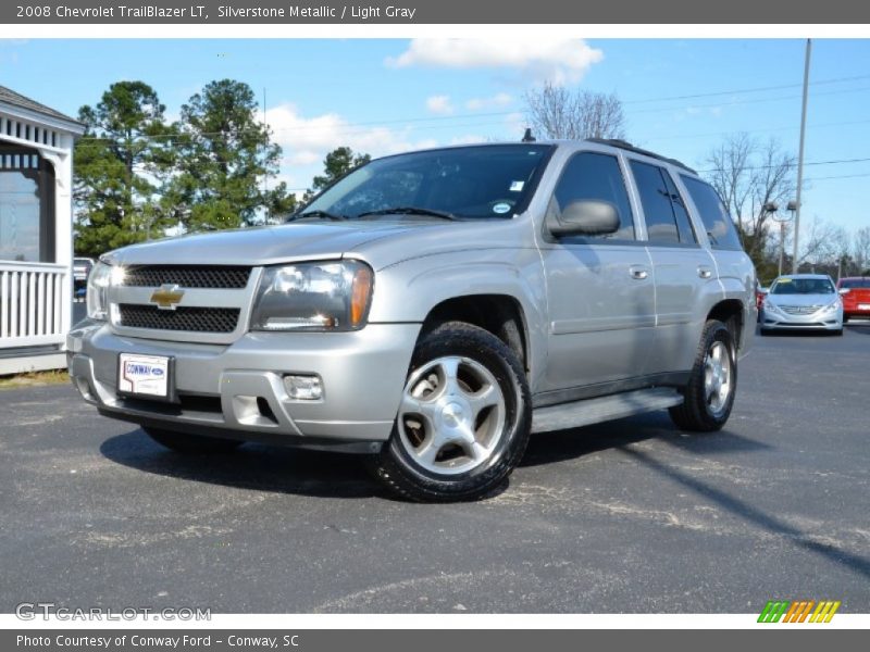 Silverstone Metallic / Light Gray 2008 Chevrolet TrailBlazer LT