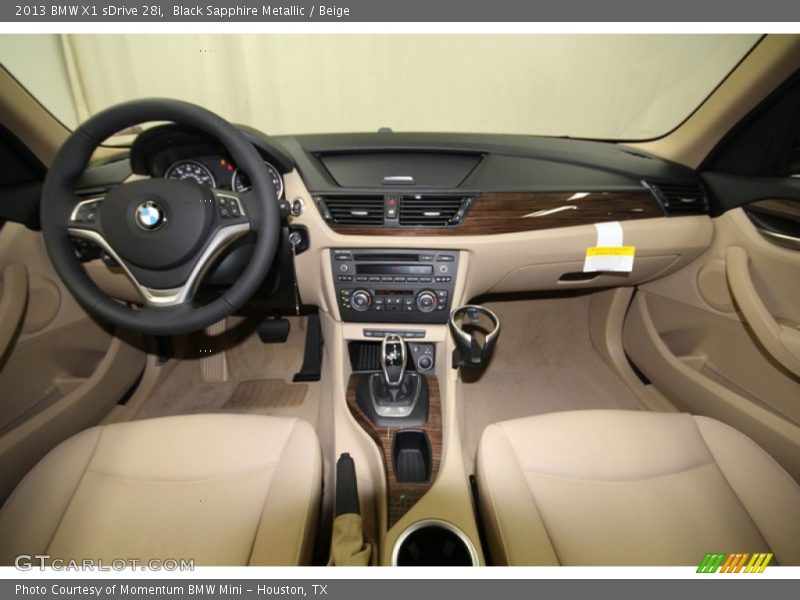 Black Sapphire Metallic / Beige 2013 BMW X1 sDrive 28i