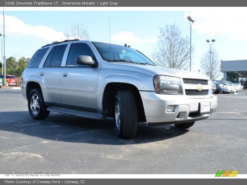 Silverstone Metallic / Light Gray 2008 Chevrolet TrailBlazer LT