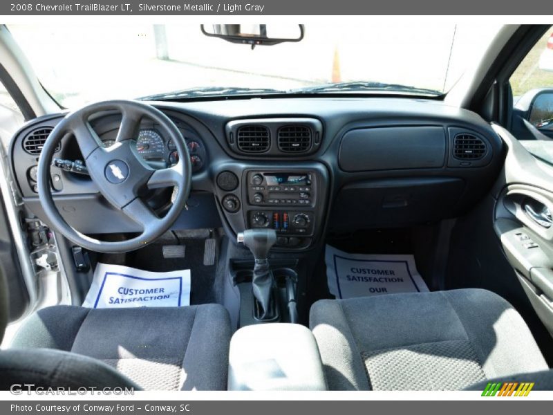 Silverstone Metallic / Light Gray 2008 Chevrolet TrailBlazer LT