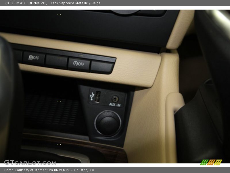 Black Sapphire Metallic / Beige 2013 BMW X1 sDrive 28i