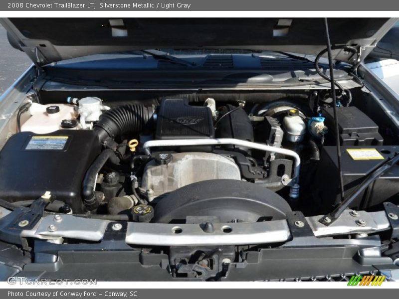 Silverstone Metallic / Light Gray 2008 Chevrolet TrailBlazer LT