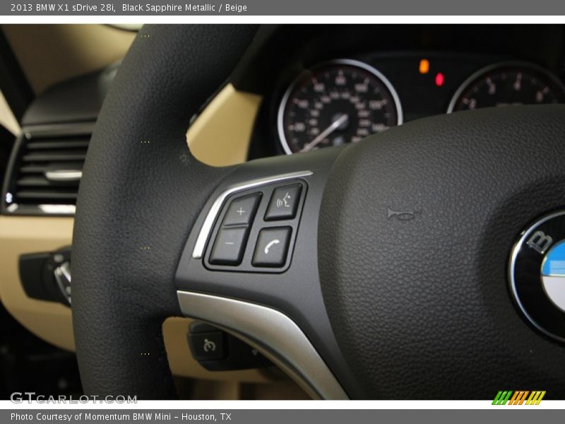 Black Sapphire Metallic / Beige 2013 BMW X1 sDrive 28i