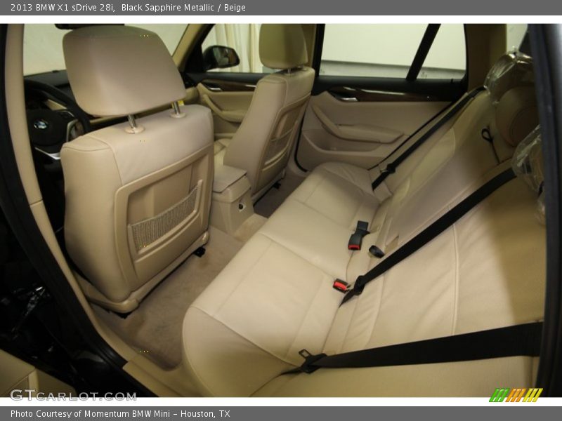 Black Sapphire Metallic / Beige 2013 BMW X1 sDrive 28i