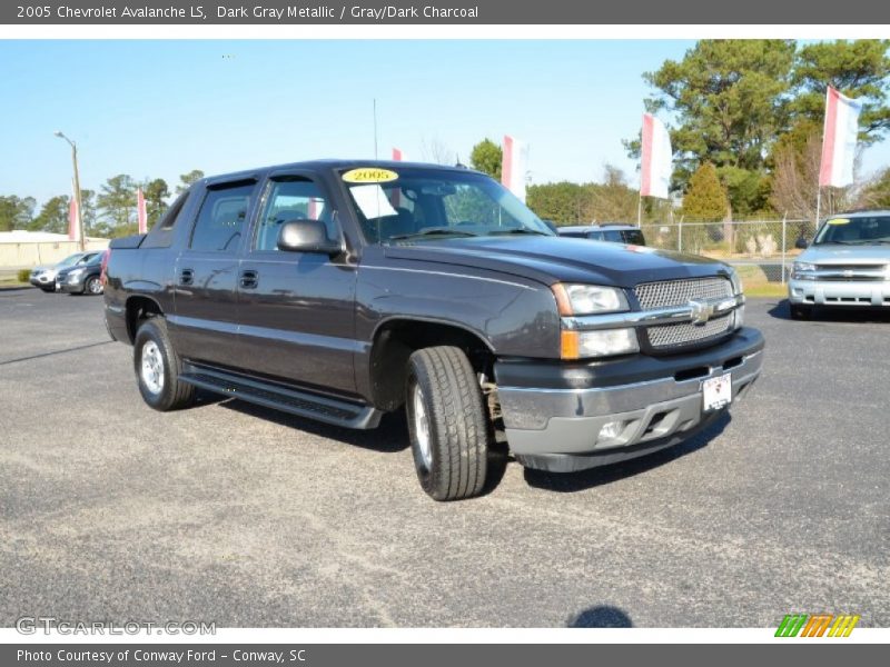 Dark Gray Metallic / Gray/Dark Charcoal 2005 Chevrolet Avalanche LS