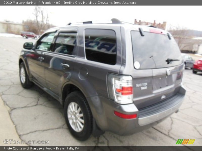 Sterling Grey Metallic / Greystone/Stone Alcantara 2010 Mercury Mariner I4 Premier 4WD