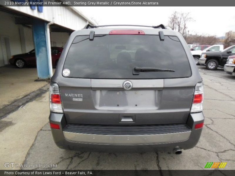 Sterling Grey Metallic / Greystone/Stone Alcantara 2010 Mercury Mariner I4 Premier 4WD