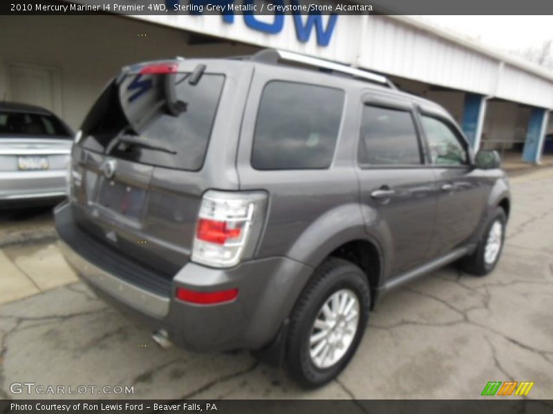 Sterling Grey Metallic / Greystone/Stone Alcantara 2010 Mercury Mariner I4 Premier 4WD