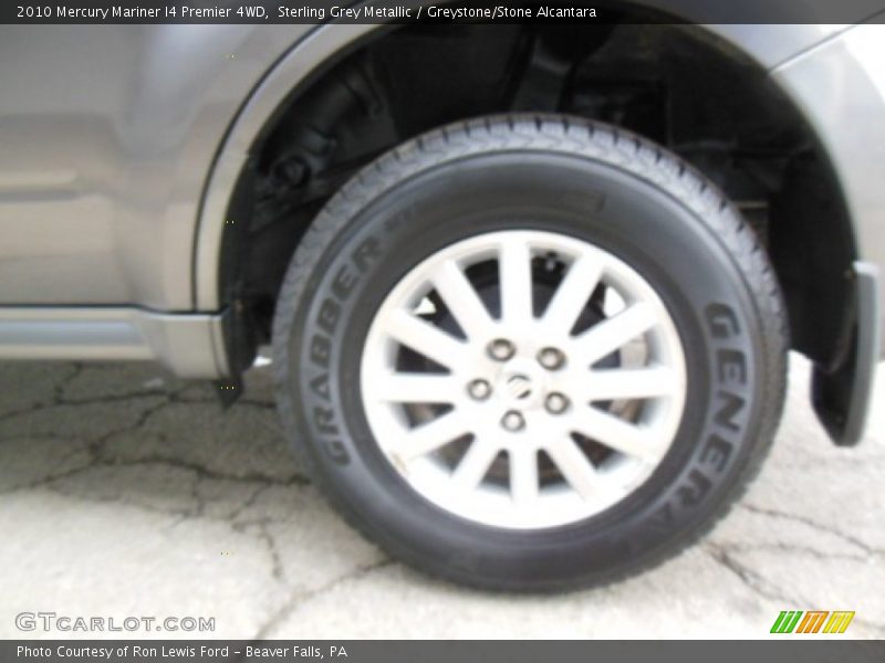 Sterling Grey Metallic / Greystone/Stone Alcantara 2010 Mercury Mariner I4 Premier 4WD