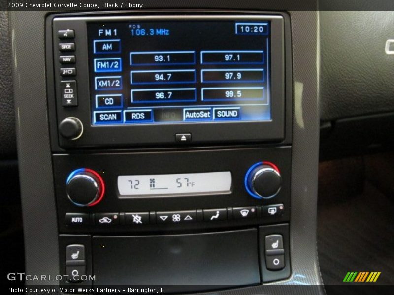 Black / Ebony 2009 Chevrolet Corvette Coupe